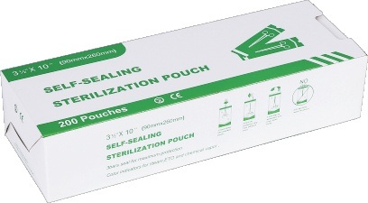 Self-sealing pouch box, representative packaging